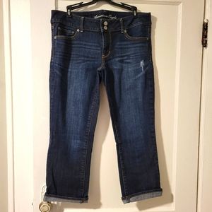 American Eagle Low-rise Artist Capris